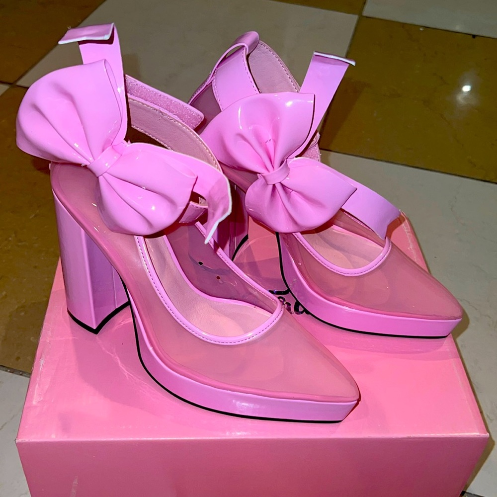 Dolls Kills pink barbie heels